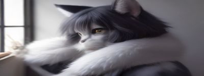Furry漫画爱好者在福瑞控网站使用标签筛选功能发现新内容，屏幕显示多彩标签云界面